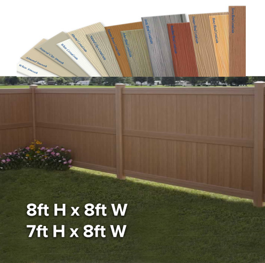 Galveston Bufftech Timber Grain® Privacy Fence